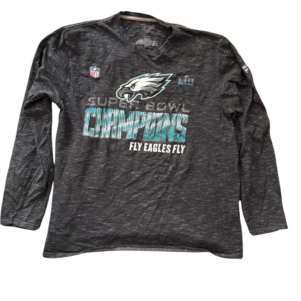 Fanatics Black Philadelphia Eagles Long Sleeve Tee